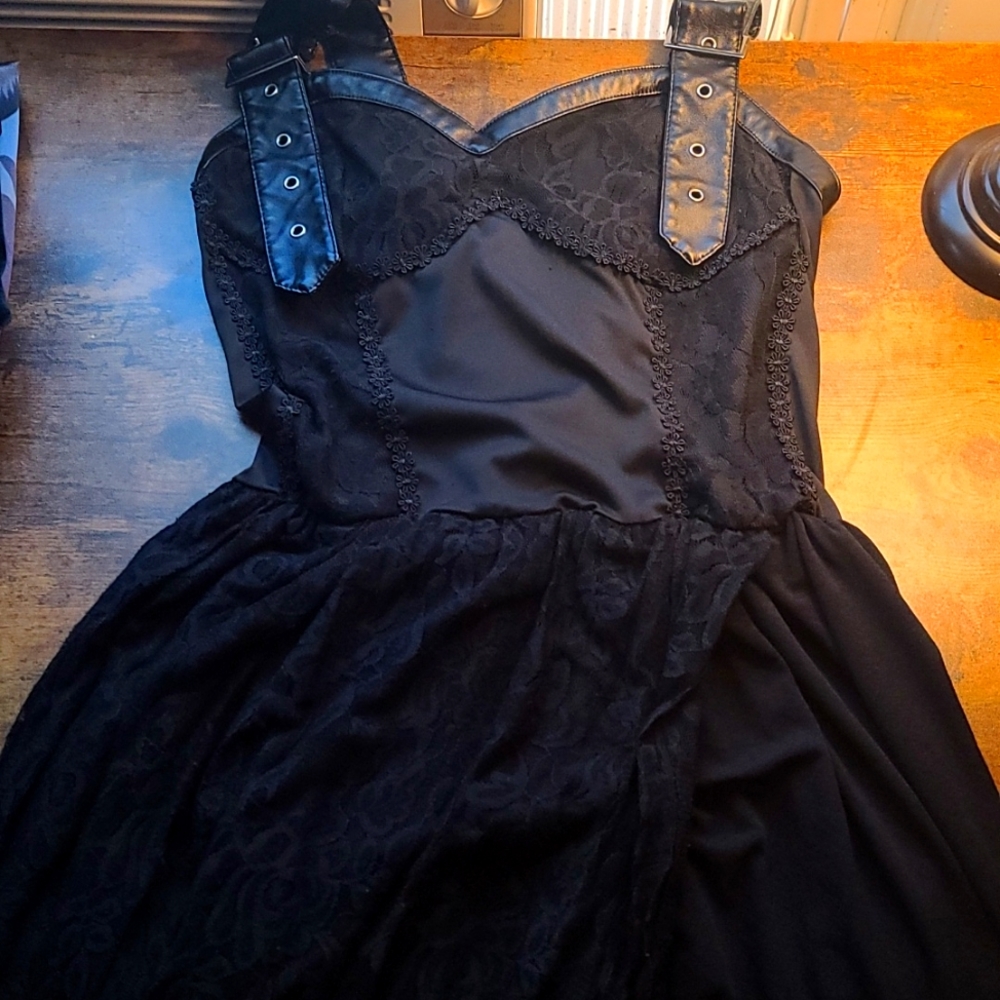 Goth strapped dress